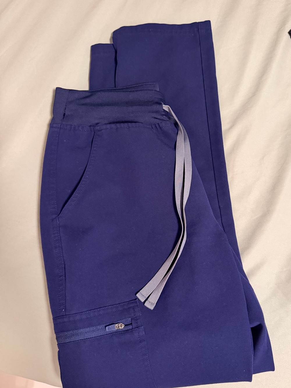 Yola High Rose Slim Scrub Pant - Figs Women's Pant in Navy